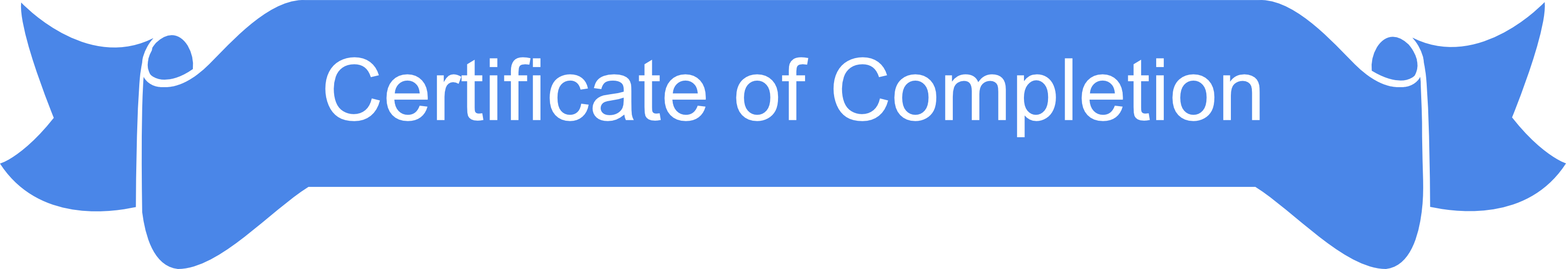 Certificate of completion