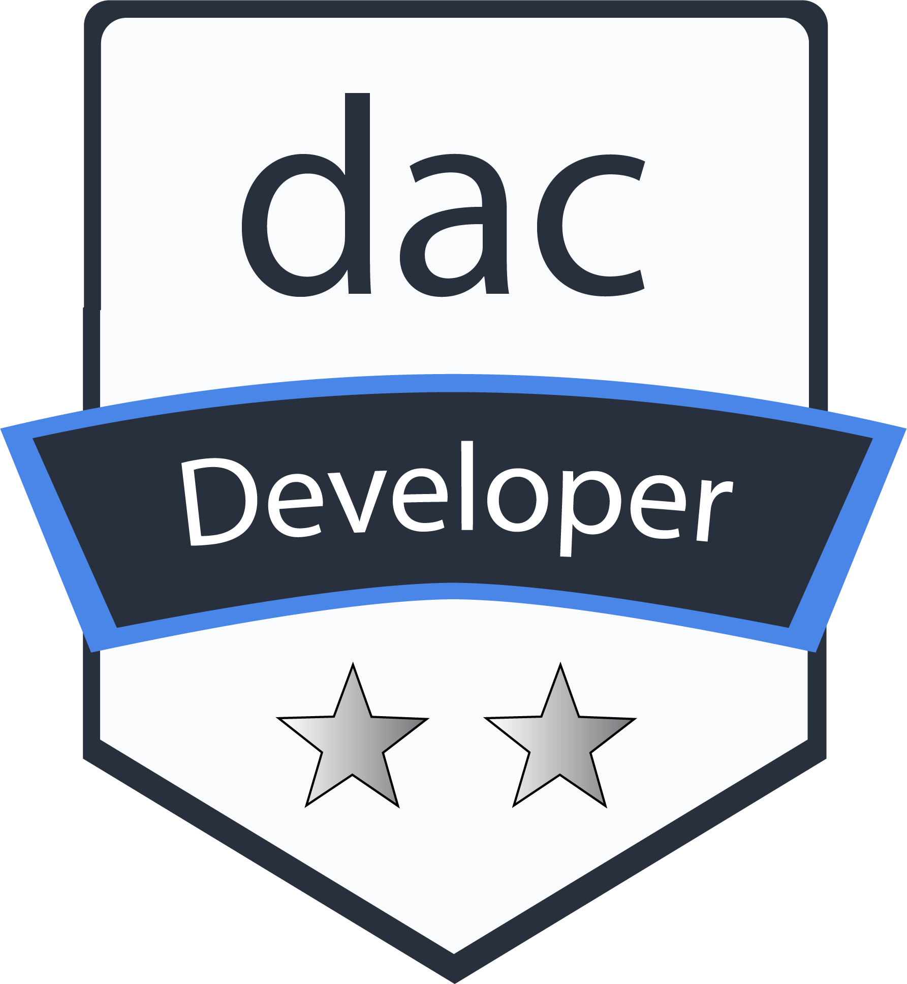 Two star badge - Accessible Developer