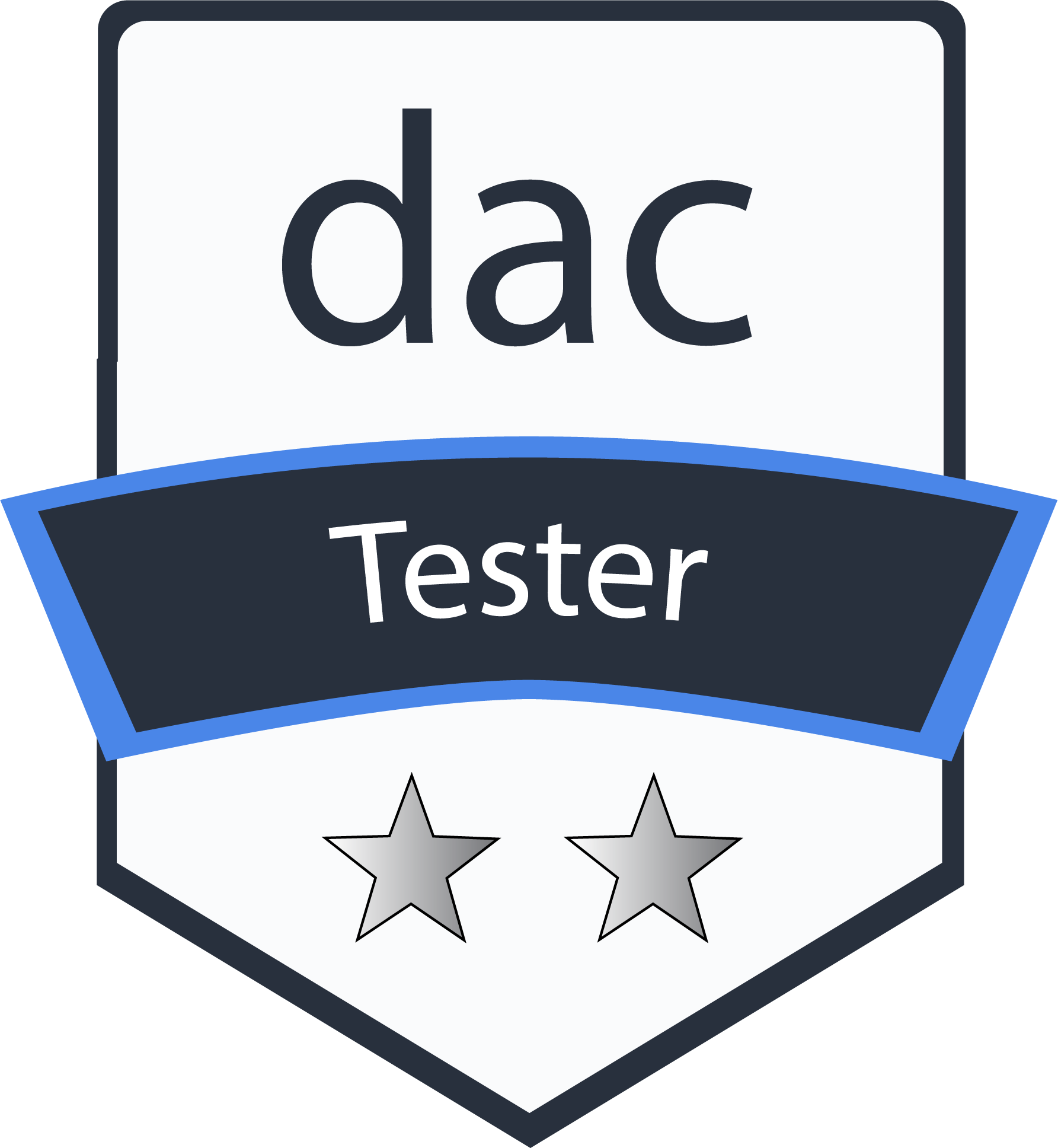 Two star badge - Accessibility Tester